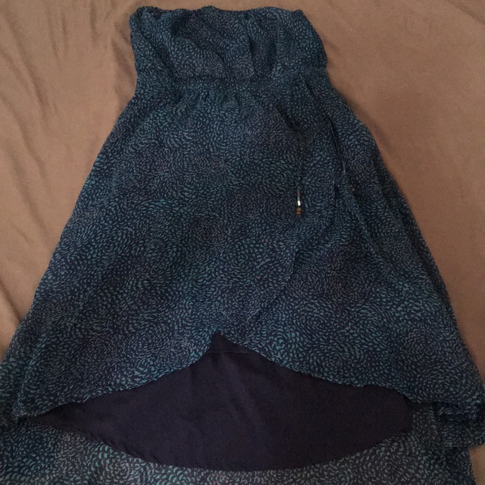 Roxy brand strapless dress with ties